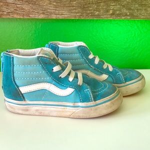 Vans 8T turquoise toddler shoes